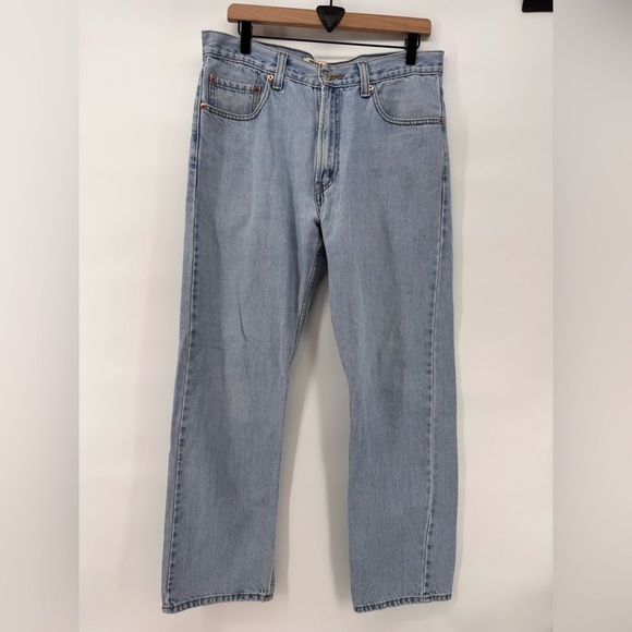 Levi’s 505 Regular Fit Light Blie Jeans 34x32 - Picture 1 of 7